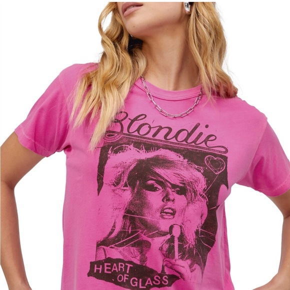 Daydreamer Tops - Daydreamer for Free People Hot Pink Blondie Tee size medium